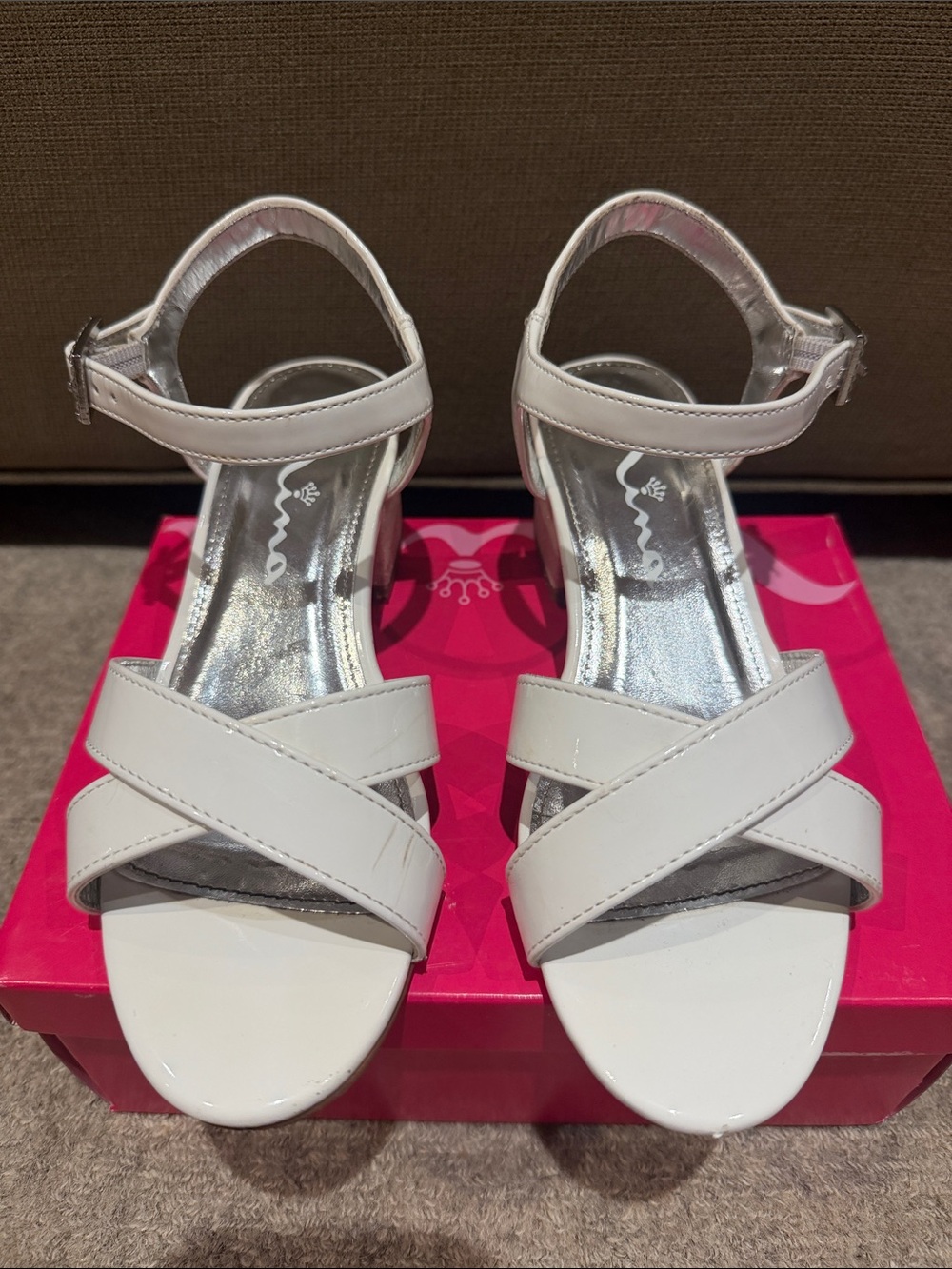 Nina Valentin Patent Leather Sandals